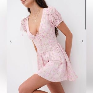 For love & lemons pink dress size small